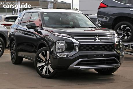 Black 2025 Mitsubishi Outlander Wagon Exceed Tourer 5 Seat (Awd)