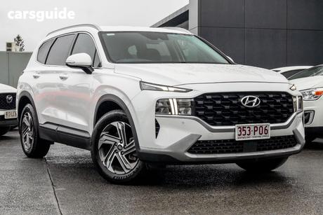 White 2021 Hyundai Santa FE Wagon Active Crdi (Awd)