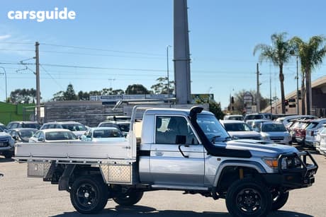 Silver 2021 Toyota Landcruiser Cab Chassis Gxl