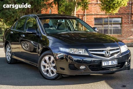 Black 2007 Honda Accord Euro Sedan 7TH GEN F