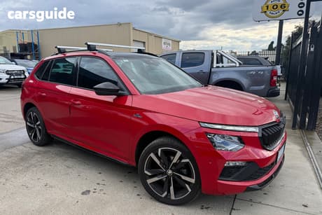 Red 2024 Skoda Kamiq Wagon Monte Carlo 110Tsi