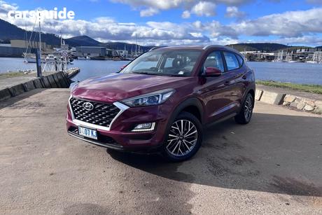 Burgundy 2019 Hyundai Tucson Wagon Active X (2Wd) Black Int