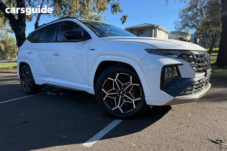 White 2023 Hyundai Tucson Wagon Elite N Line (Awd)