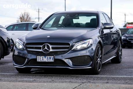 Grey 2015 Mercedes-Benz C200 Sedan Bluetec