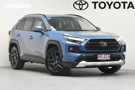 Blue 2025 Toyota RAV4 Wagon Edge (Awd) Hybrid