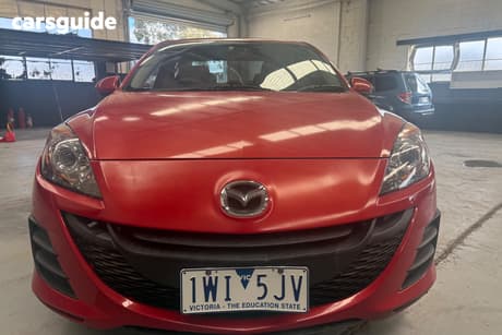 Red 2009 Mazda 3 Sedan Maxx