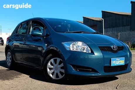 Blue 2007 Toyota Corolla Hatchback Ascent