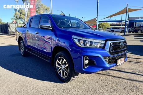 Blue 2018 Toyota Hilux Dual Cab Utility Sr5 (4X4)