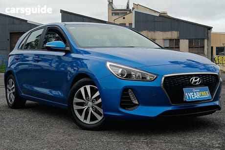 Blue 2017 Hyundai I30 Hatchback Active
