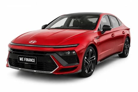 Red 2024 Hyundai Sonata Sedan N Line