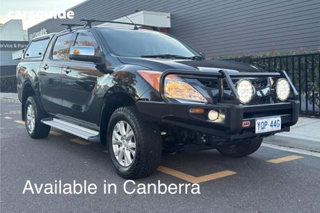 Black 2012 Mazda BT-50 Dual Cab Utility Xtr (4X4)