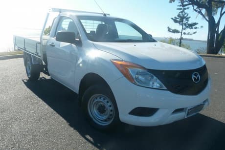 White 2013 Mazda BT-50 Cab Chassis Xt (4X2)