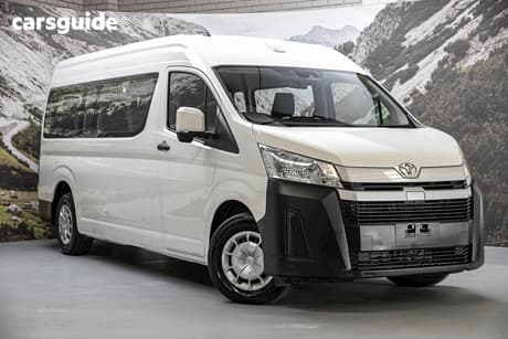 White 2021 Toyota HiAce Bus Slwb Commuter (12 Seats)