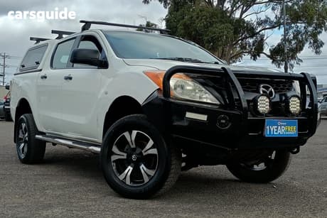 White 2014 Mazda BT-50 Dual Cab Utility Xt (4X2)