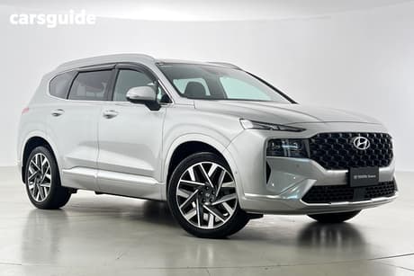 Silver 2022 Hyundai Santa FE Wagon Highlander Crdi (Awd)