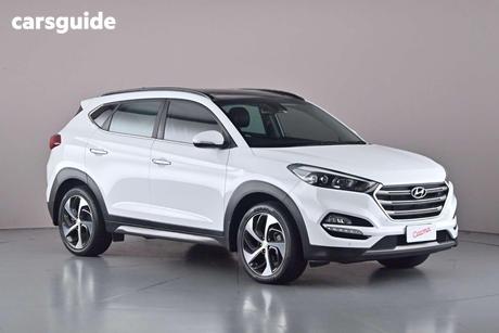 White 2016 Hyundai Tucson Wagon Highlander (Awd)