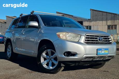 Silver 2008 Toyota Kluger Wagon Kx-R (Fwd) 7 Seat