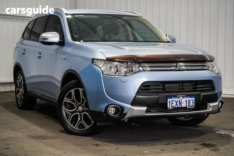 Silver 2014 Mitsubishi Outlander Wagon Phev Hybrid