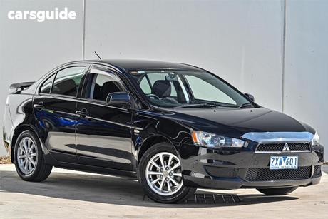 Black 2010 Mitsubishi Lancer Sedan Sx
