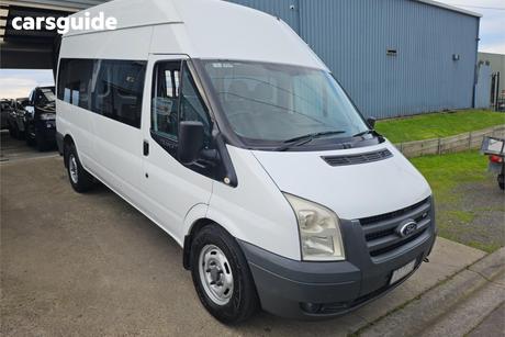 White 2008 Ford Transit Van Jumbo Lwb High Roof