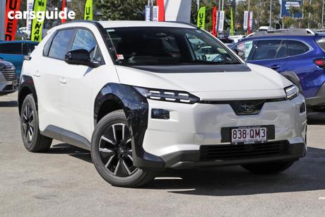 White 2025 Subaru Solterra Wagon Touring Awd