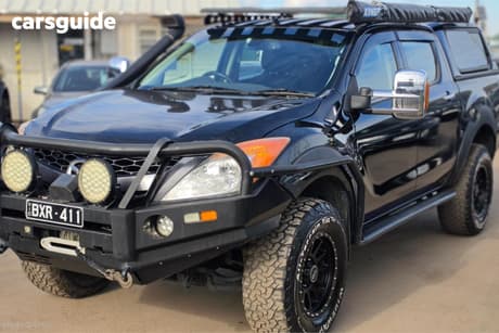 Black 2012 Mazda BT-50 Dual Cab Utility Gt (4X4)
