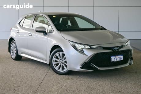 Silver 2023 Toyota Corolla Hatchback Ascent Sport