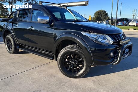Black 2017 Mitsubishi Triton Dual Cab Utility Gls (4X4) Sports Edt
