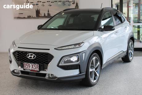 White 2017 Hyundai Kona Wagon Highlander (Awd)