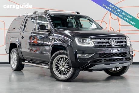 Black 2018 Volkswagen Amarok Dual Cab Utility V6 Tdi 580 Ultimate