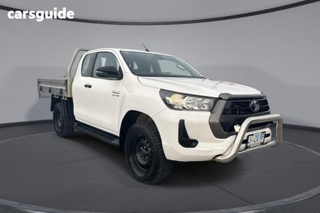 White 2021 Toyota Hilux X Cab Cab Chassis Sr (4X4)