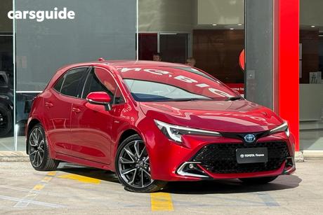 Red 2025 Toyota Corolla Hatchback Zr Hybrid