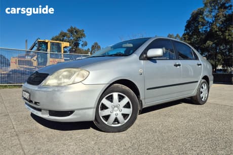 Silver 2003 Toyota Corolla Sedan Ascent