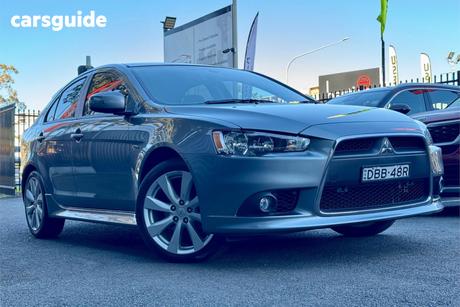 Grey 2015 Mitsubishi Lancer Hatchback Gsr Sportback