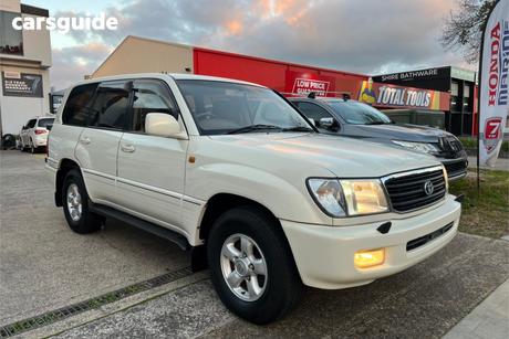 White 1999 Toyota Landcruiser Wagon Gxv (4X4)