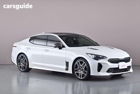 White 2020 Kia Stinger Sedan Gt (Red Leather)