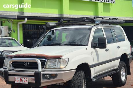 White 1999 Toyota Landcruiser Wagon Gxl (4X4)
