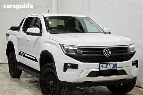 White 2025 Volkswagen Amarok Dual Cab Utility 10-Deserts Edt Tdi500 4Motion