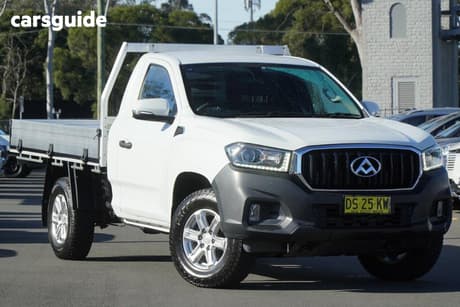 White 2018 LDV T60 Cab Chassis 4Wd Cab Chassis