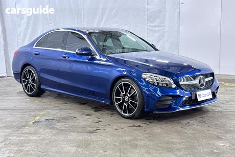 Blue 2019 Mercedes-Benz C200 Sedan