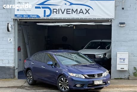Blue 2015 Honda Civic Sedan Vti-L