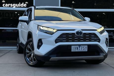 White 2022 Toyota RAV4 Wagon Gxl (2Wd) Hybrid