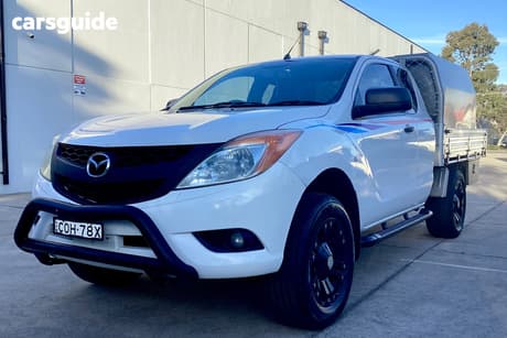 White 2013 Mazda BT-50 Freestyle Cab Chassis Xt (4X2)