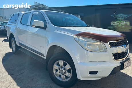 White 2013 Holden Colorado Crew Cab Pickup Lt (4X4)