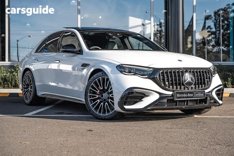 White 2025 Mercedes-Benz E53 Sedan Hybrid 4Matic+