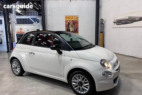 White 2017 Fiat 500C Convertible LOUNGE F