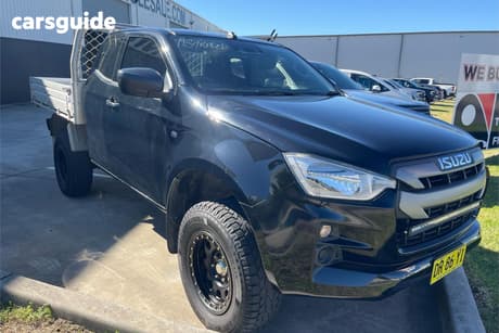 Black 2022 Isuzu D-MAX Space Cab Chassis Sx (4X4)
