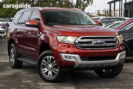 Red 2015 Ford Everest Wagon Trend