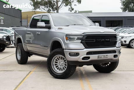 Silver 2021 RAM 1500 Crew Cab Utility Laramie (Hybrid)