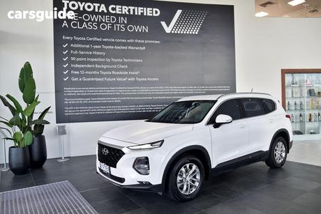 White 2019 Hyundai Santa FE Wagon Active Crdi (Awd)